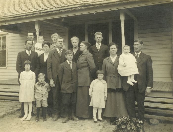 The Cook Family in 1918, near Emmett, TX