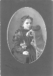 ID: Nannie Hutchison Rear of photograph reads "Nannie Hutchison Hammond LA aged 8 yrs 
       and 8 mo"