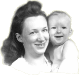 Mother Marguerite Carne Harrison with Jimmie Harrison Jr.