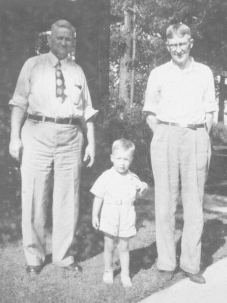 Arthur Carne & Woodie Harrison with grandson Jimmie Harrison, Jr.