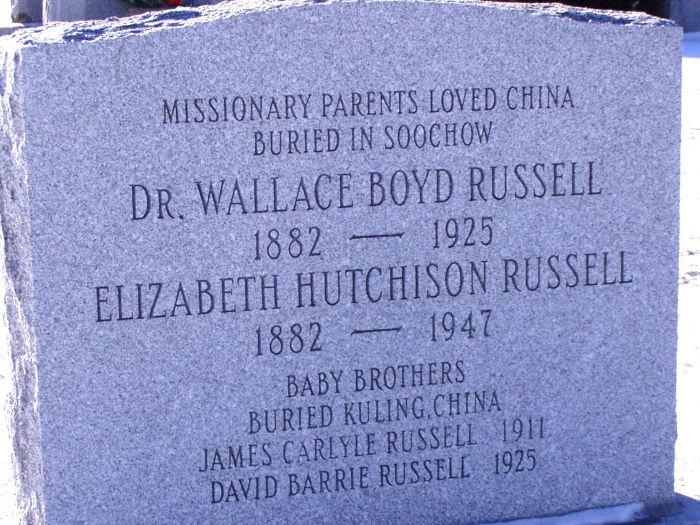 Dr. Wallace Boyd & Elizabeth Hutchison Russell & children - Picture from Priscilla Fanning Jan 2004