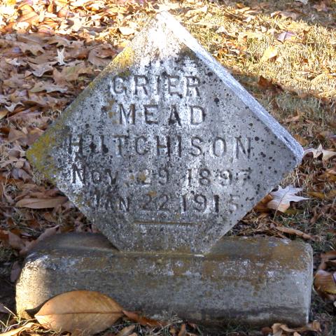 Grier Mead Hutchison Tombstone - taken 7 Dec 2002