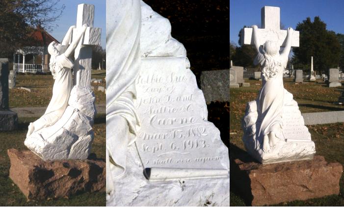 Bettie Sue Carne Tombstone - Taken by JWH 21 Nov 2001