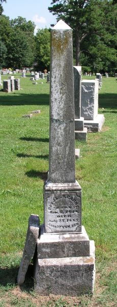 Rev. James B. Carne Tombstone - Taken by JWH 7 Aug 2006