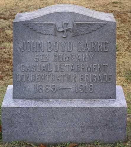 John Boyd Carne Tombstone - Taken by JWH 25 Nov 2000