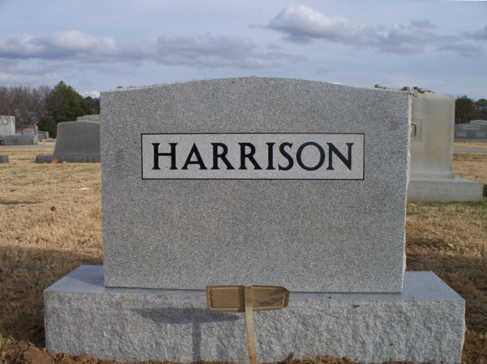 Marguerite Carne Harrison Tombstone - Taken by NCR 3 December 2012