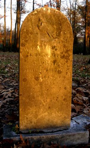 Infant Carne Tombstone - Picture by JWH 25 Nov 2001