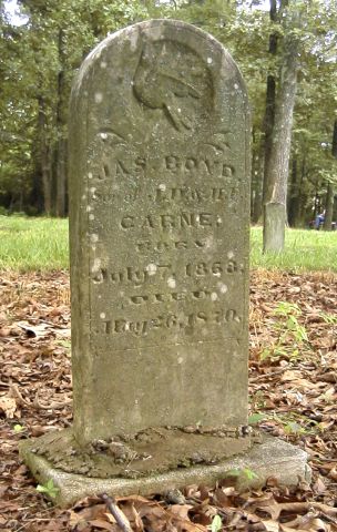 James Boyd Carne Tombstone - Picture by JWH 17 June 2003