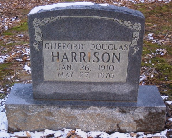 Clifford Douglas Harrison Tombstone - Taken 5 Dec 2002